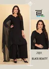 Black Beauty By Blue Hills Rayon Online Kurti With Bottom Dupatta Wholesale
